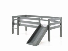 Spielbett >PINO< in Grau - 207,6x83x175 (BxHxT)