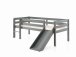 Spielbett >PINO< in Grau - 207,6x83x175 (BxHxT)