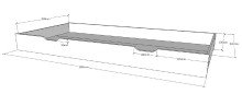 Hausbett >DALLAS< in Anthrazit aus Massive Kiefer - 210x170x97cm (BxHxT)