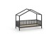 Hausbett >DALLAS< in Anthrazit aus Massive Kiefer - 210x170x97cm (BxHxT)