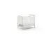 Babybett >BRONXX< in Weiss matt aus Metall - 130,7x102,2x71cm (BxHxT)