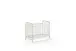 Babybett >BRONXX< in Weiss matt aus Metall - 130,7x102,2x71cm (BxHxT)