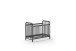 Babybett >BRONXX< in Schwarz matt aus Metall - 130,7x102,2x71cm (BxHxT)