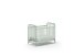 Babybett >BRONXX< in Grün matt aus Metall - 130,7x102,2x71cm (BxHxT)