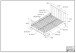 Metallbett >BRONXX< in Grün matt aus Metall - 146,5x110x207cm (BxHxT)