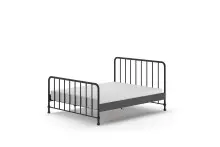 Metallbett >BRONXX< in Schwarz matt aus Metall -...