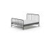 Metallbett >BRONXX< in Schwarz matt aus Metall - 166,5x110x207cm (BxHxT)