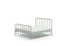 Metallbett >BRONXX< in Grün matt aus Metall - 166,5x110x207cm (BxHxT)