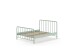 Metallbett >BRONXX< in Grün matt aus Metall - 166,5x110x207cm (BxHxT)