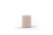 Hocker >MOON< in Rosa Stoff Boucle - 41x41,5x41...