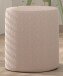 Hocker >MOON< in Rosa Stoff Boucle - 41x41,5x41 (BxHxT)
