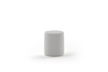 Hocker >MOON< in Grau Stoff Boucle - 41x41,5x41...