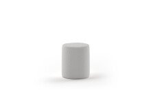 Hocker >MOON< in Grau Stoff Boucle - 41x41,5x41...