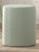 Hocker >MOON< in Grün Stoff Boucle - 41x41,5x41 (BxHxT)