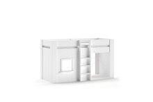 Spielbett >RENO< in Weiß aus MDF -...