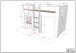 Spielbett >RENO< in Weiß aus MDF - 206x120,1x105cm (BxHxT)