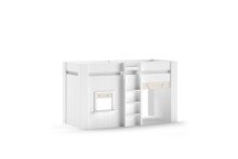 Spielbett >RENO< in Weiß aus MDF -...