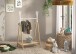 Kleiderständer >KIDDY< in Natur-Weiß - 74x131,8x50 (BxHxT)
