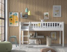 Spielbett >SCOTT< in Weiß - 207,6x114x134,7...