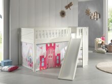 Spielbett >SCOTT< in Weiß Textilset Princess...