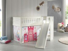 Spielbett >SCOTT< in Weiß Textilset Princess...