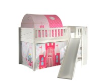 Spielbett >SCOTT< in Weiß Textilset Princess...