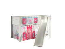 Spielbett >SCOTT< in Weiß Textilset Princess...