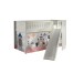 Spielbett >SCOTT< in Weiß Textilset Princess Sophie - 207,6x114x203,7 (BxHxT)