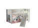 Spielbett >SCOTT< in Weiß Textilset Princess Sophie - 207,6x114x203,7 (BxHxT)
