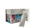 Spielbett >SCOTT< in Weiß Textilset Pet Shop - 207,6x114x203,7 (BxHxT)