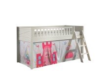 Spielbett >SCOTT< in Weiß Textilset Princess...