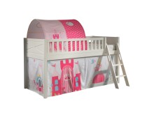 Spielbett >SCOTT< in Weiß Textilset Princess...