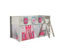 Spielbett >SCOTT< in Weiß Textilset Princess...