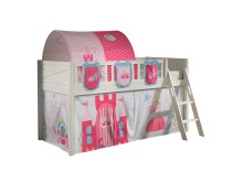 Spielbett >SCOTT< in Weiß Textilset Princess...