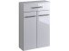 Unterschrank >Parma< in Weiß/Hochglanz aus MDF - 50x79x20cm (BxHxT)