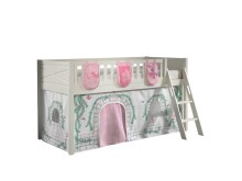 Spielbett >SCOTT< in Weiß Textilset Birdy -...