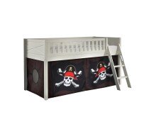 Spielbett >SCOTT< in Weiß Textilset Caribian...
