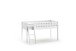Spielbett >SCOTT< in Weiß Textilset Princess Sophie - 207,6x114x134,7 (BxHxT)