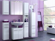 Seitenschrank >Parma< in Weiß/Hochglanz aus...