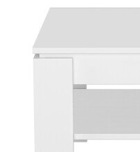 Couchtisch >Basic< in weiß aus Holzwerkstoff - 110x47x65cm (BxHxT)