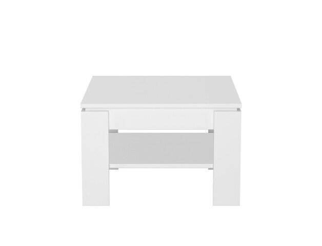 Beistelltisch >Basic< in Weiß aus Holzwerkstoff - 65x47x65cm (BxHxT)
