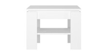 Beistelltisch >Basic< in Weiß aus Holzwerkstoff - 65x47x65cm (BxHxT)