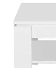 Beistelltisch >Basic< in Weiß aus Holzwerkstoff - 65x47x65cm (BxHxT)