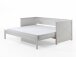 Funktionsbett >PINO< in Weiß - 209,4x80,1x100,3 (BxHxT)