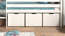 Bettschubkasten >PINO< in Weiß aus MDF -...