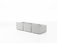 Bettschubkasten >PINO< in Weiß aus MDF -...