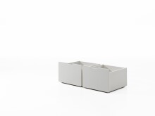 Bettschubkasten >PINO< in Weiß aus MDF -...