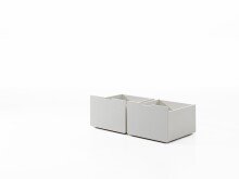 Bettschubkasten >PINO< in Weiß aus MDF -...