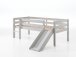 Spielbett >PINO< in Weiß aus Skandinavische Kiefer - 207,6x83x175cm (BxHxT)