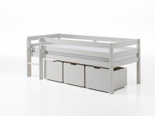 Spielbett >PINO< in Weiß - 207,6x83x104,9...